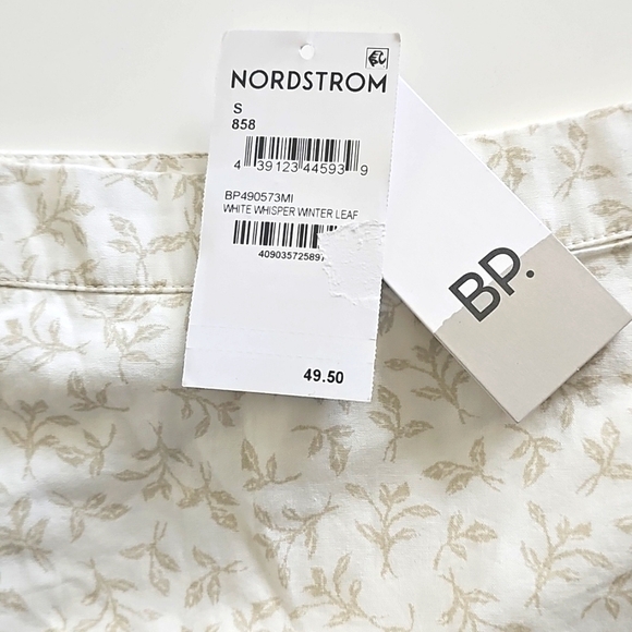 NWT BP BUBBLE SKIRT WHITE WHISPER WINTER LEAF - Picture 5 of 9